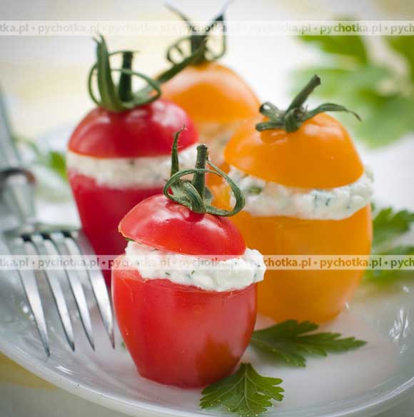 Pomidory Z Serowym Farszem