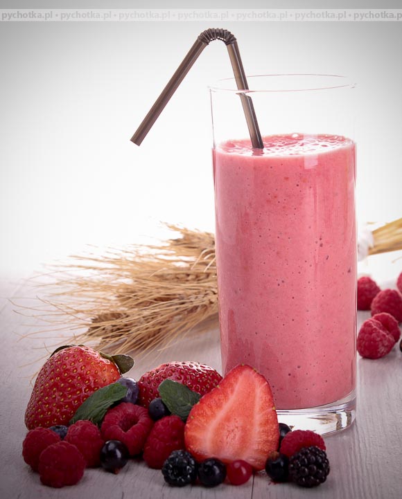 Shake owocowy z miodem